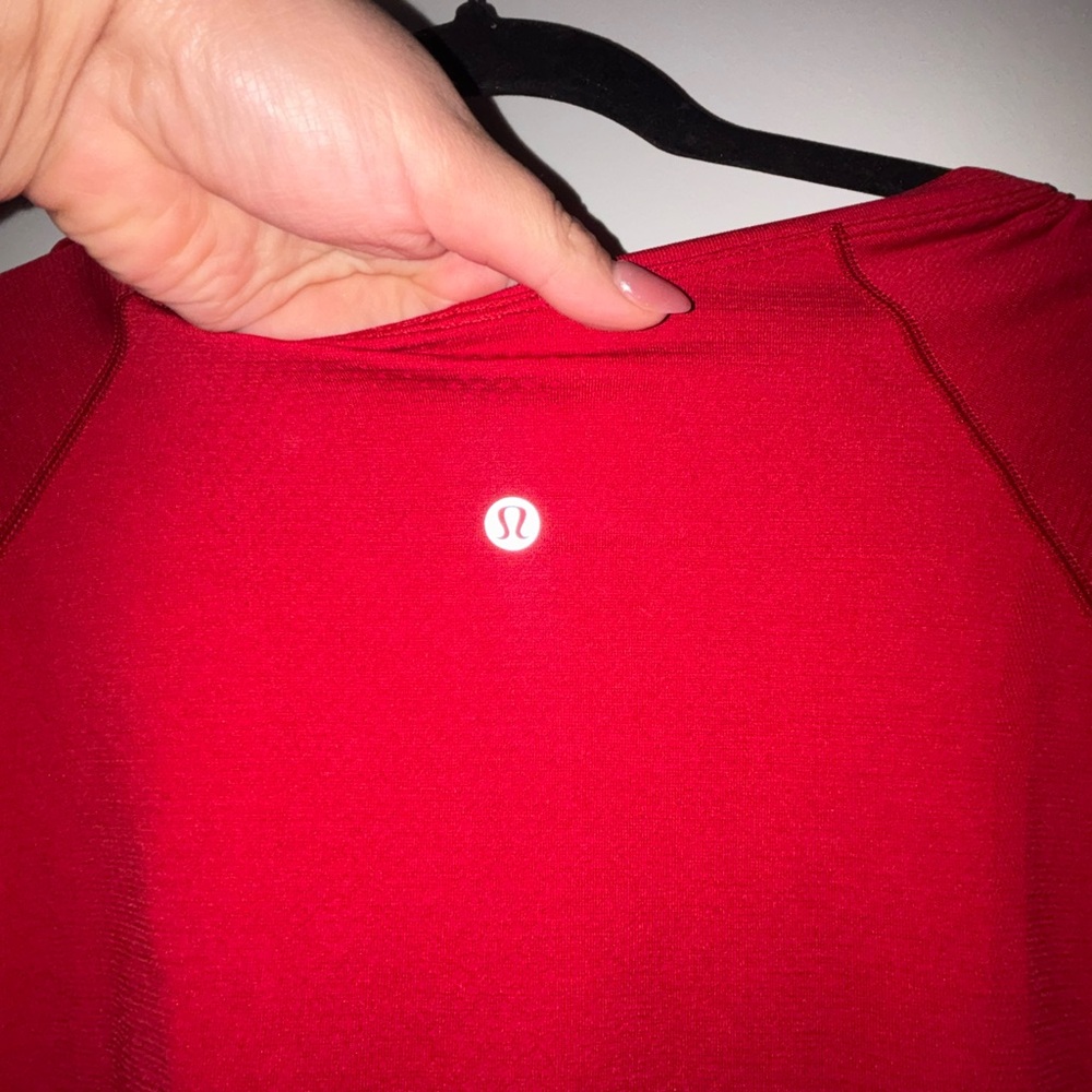 Lululemon Red Swifty Tech Long Sleeve 2.0